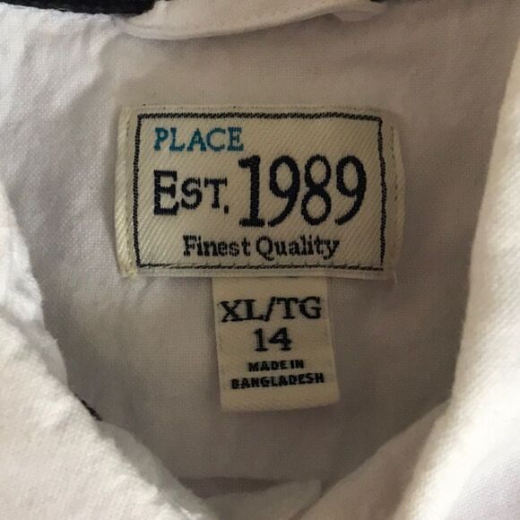 WHITE BOYS PLACE DRESS SHIRT SIZE XL (14)! - Picture 6 of 6